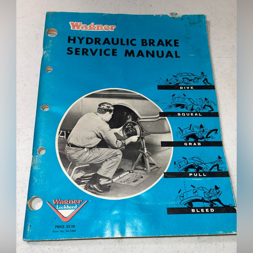 Vintage WAGNER Hydraulic Brake Service Manual 1963